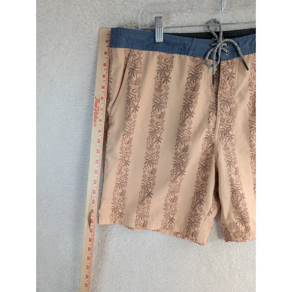 Katin Board Shorts Mens Sz 38 Peach Surf Beach Swim Trunks Vacation